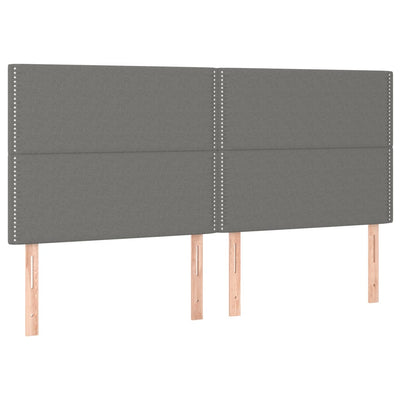 vidaXL Headboards 2 pcs Dark Grey 80 cm Fabric
