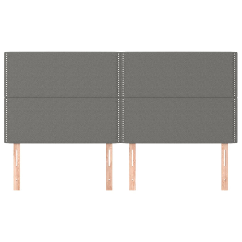 vidaXL Headboards 2 pcs Dark Grey 80 cm Fabric