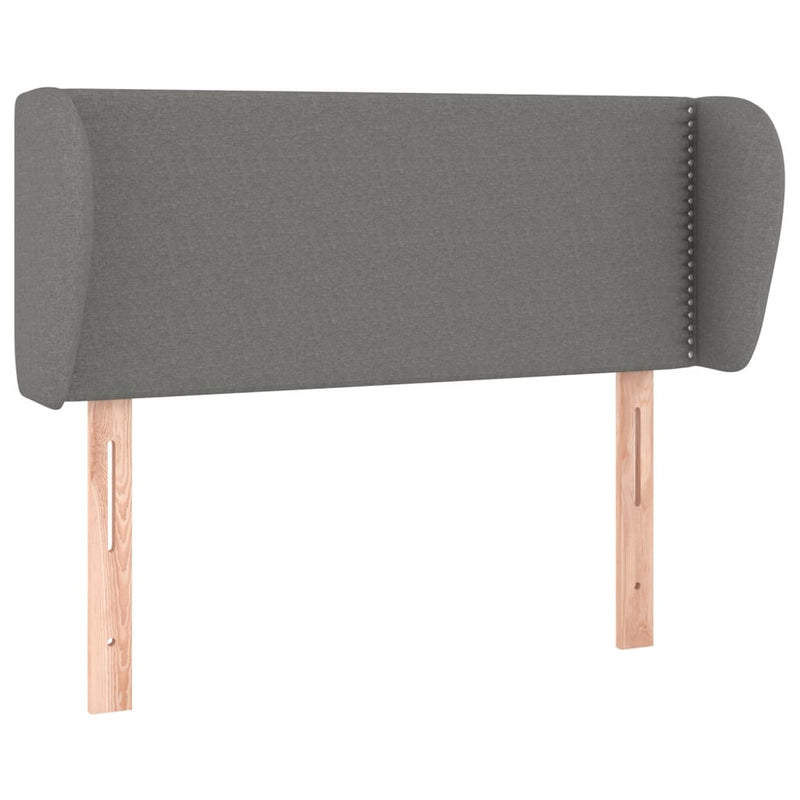 vidaXL Headboard with Ears Dark Grey 147 cm Fabric