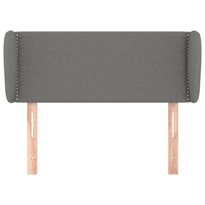 vidaXL Headboard with Ears Dark Grey 147 cm Fabric