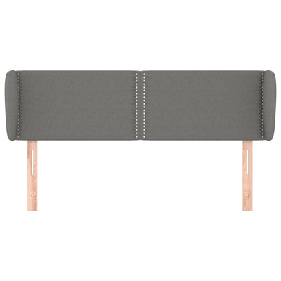 vidaXL Headboard with Ears Dark Grey 147 cm Fabric