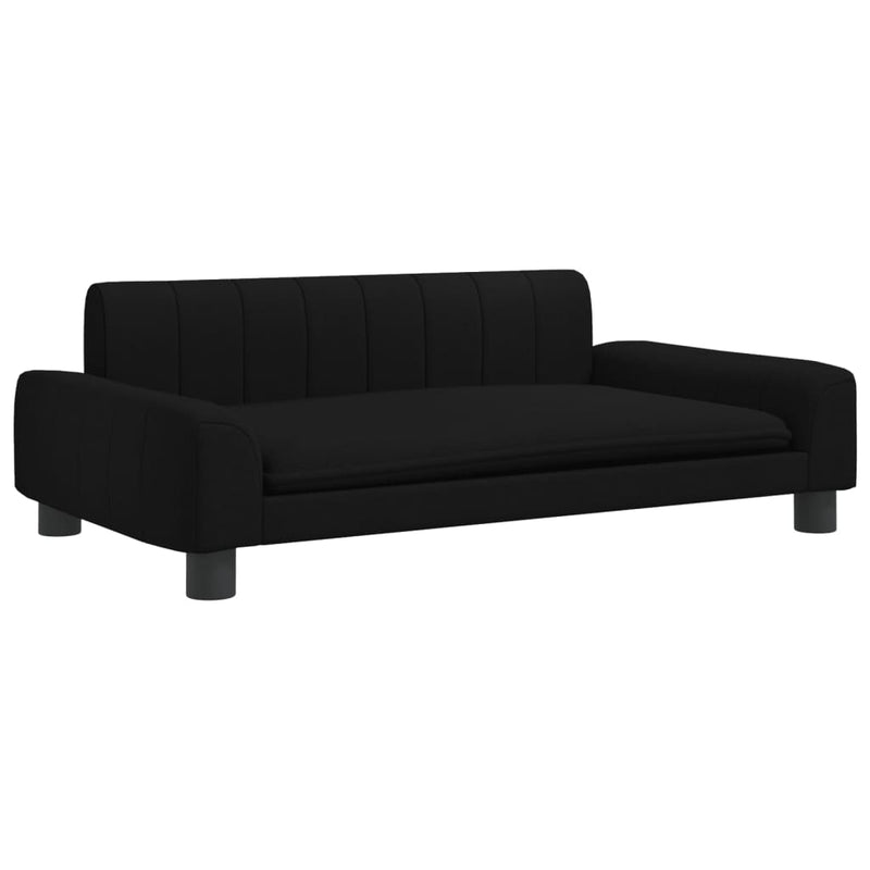vidaXL Kids Sofa Black 70x45x30 cm Fabric