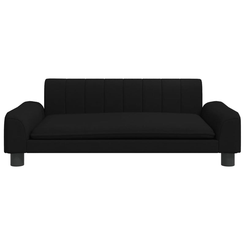 vidaXL Kids Sofa Black 70x45x30 cm Fabric