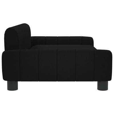 vidaXL Kids Sofa Black 70x45x30 cm Fabric