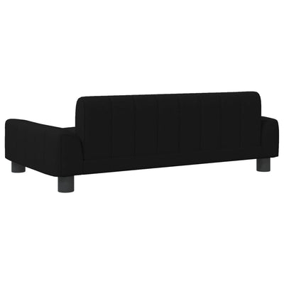 vidaXL Kids Sofa Black 70x45x30 cm Fabric