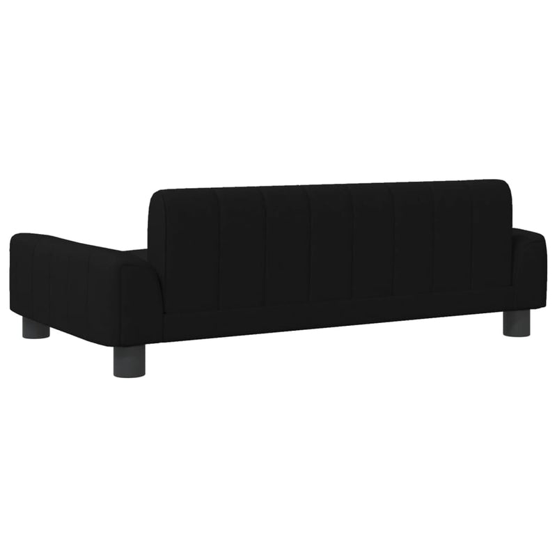 vidaXL Kids Sofa Black 70x45x30 cm Fabric