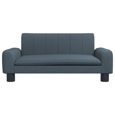 vidaXL Kids Sofa Black 70x45x30 cm Fabric