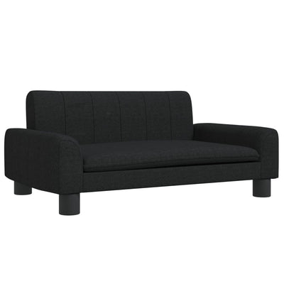 vidaXL Kids Sofa Black 70x45x30 cm Fabric