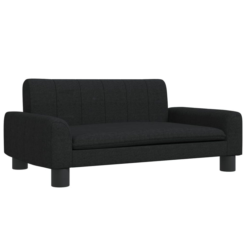 vidaXL Kids Sofa Black 70x45x30 cm Fabric