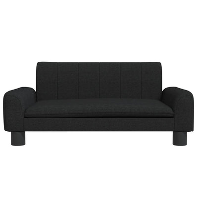 vidaXL Kids Sofa Black 70x45x30 cm Fabric