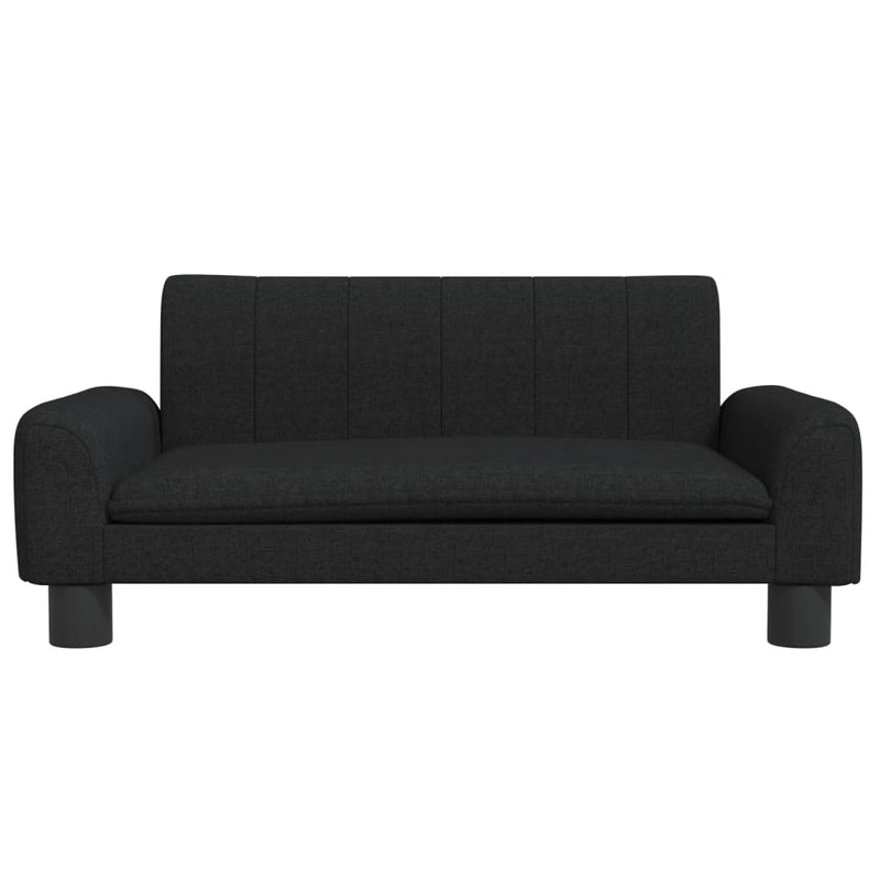 vidaXL Kids Sofa Black 70x45x30 cm Fabric