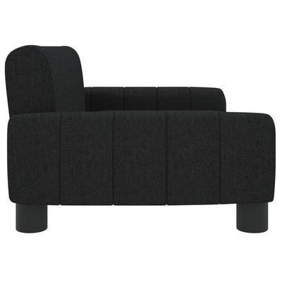 vidaXL Kids Sofa Black 70x45x30 cm Fabric