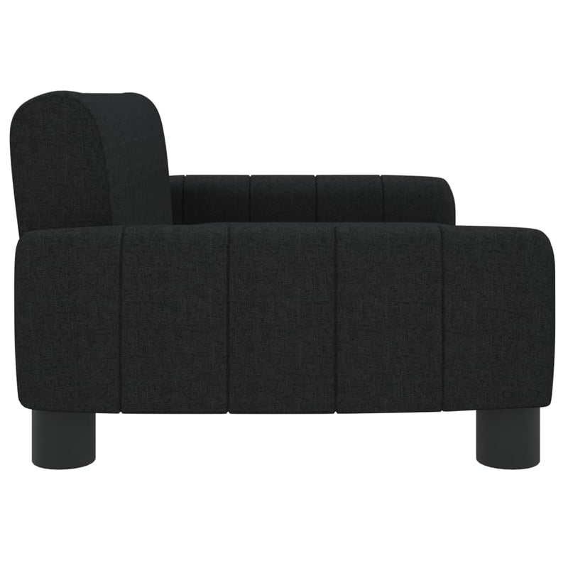 vidaXL Kids Sofa Black 70x45x30 cm Fabric