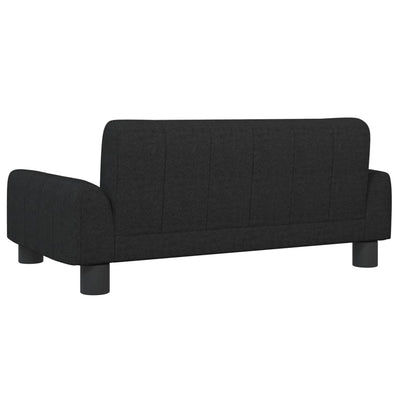 vidaXL Kids Sofa Black 70x45x30 cm Fabric