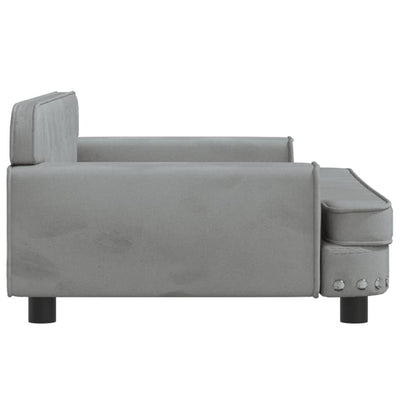 vidaXL Kids Sofa Black 90x53x30 cm Velvet