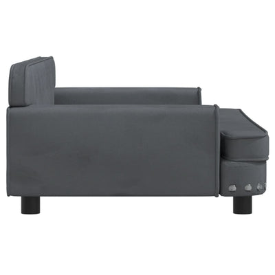 vidaXL Kids Sofa Black 90x53x30 cm Velvet