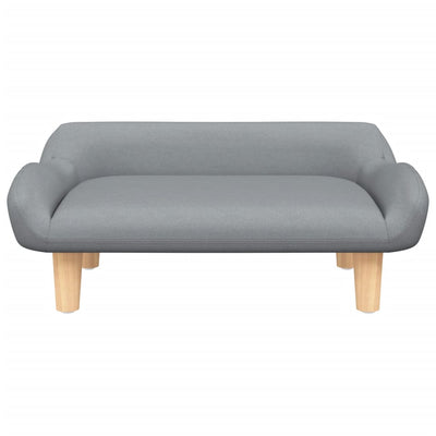 vidaXL Kids Sofa Light Grey 70x45x30 cm Fabric