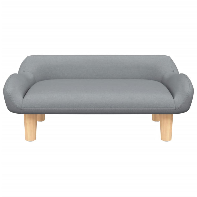 vidaXL Kids Sofa Light Grey 70x45x30 cm Fabric