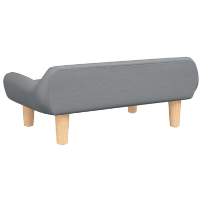 vidaXL Kids Sofa Light Grey 70x45x30 cm Fabric