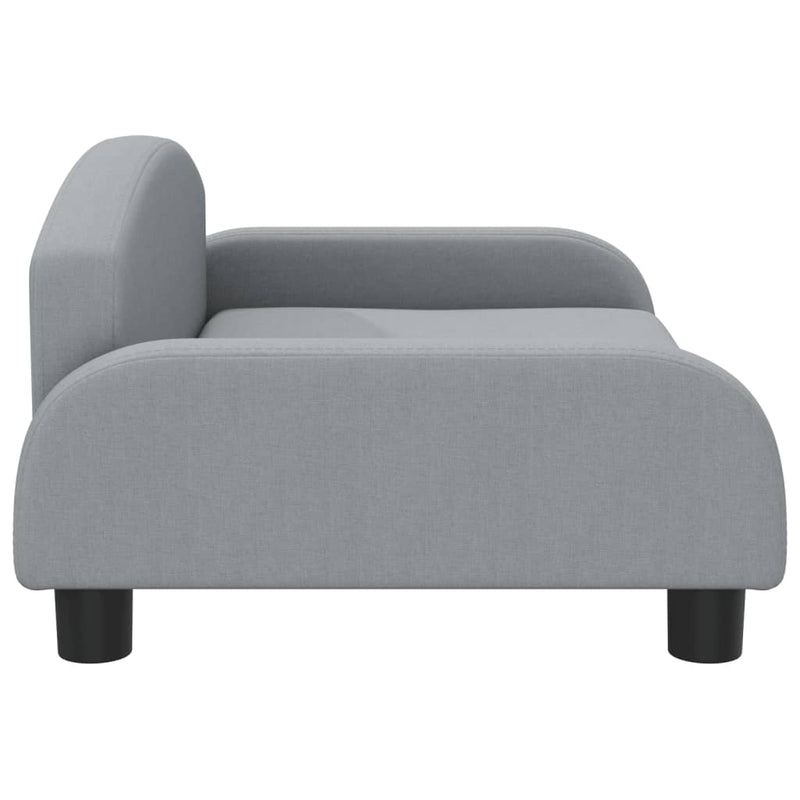 vidaXL Kids Sofa Light Grey 70x45x30 cm Fabric