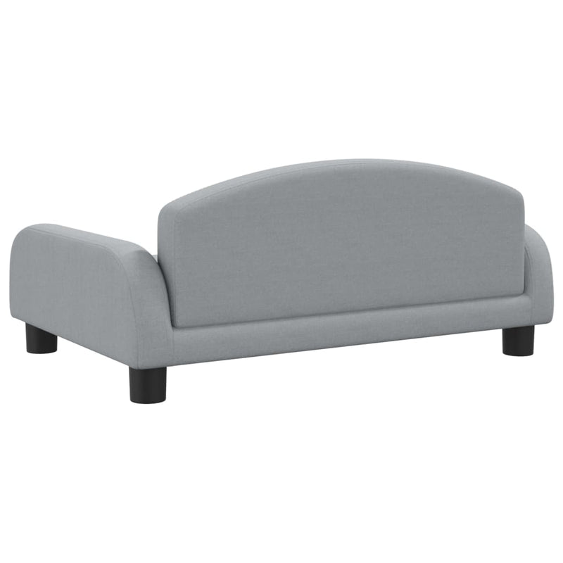 vidaXL Kids Sofa Light Grey 70x45x30 cm Fabric