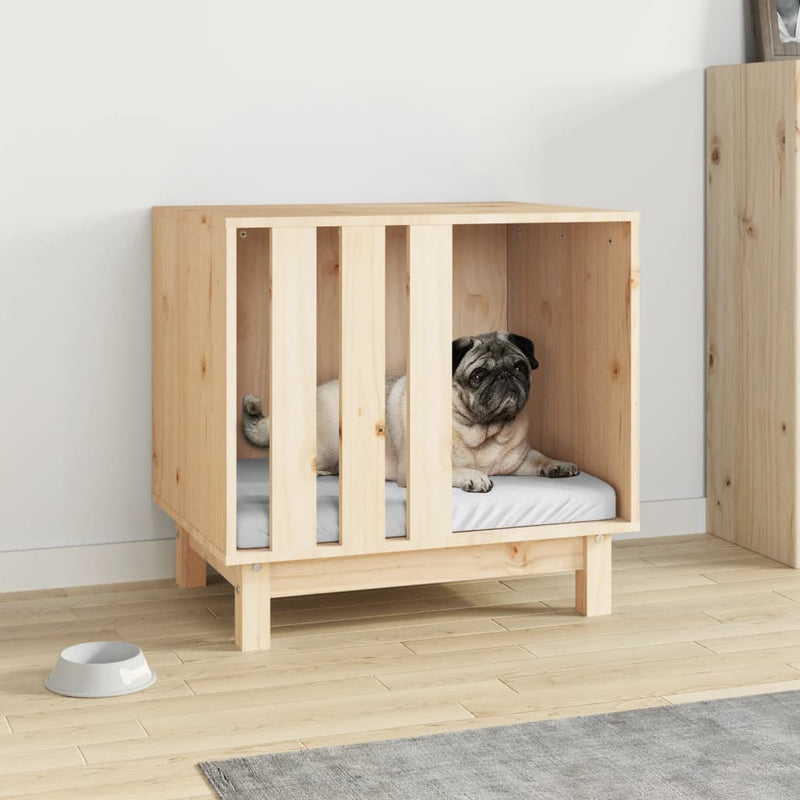 vidaXL Dog House 70x50x62 cm Solid Wood Pine