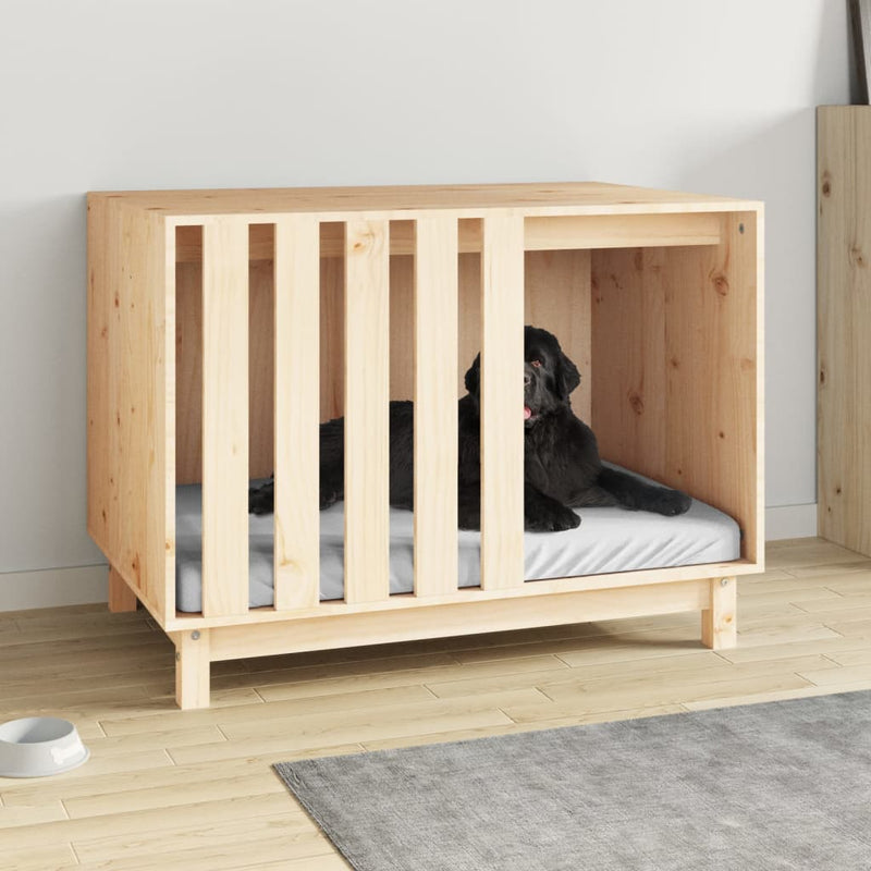 vidaXL Dog House 70x50x62 cm Solid Wood Pine