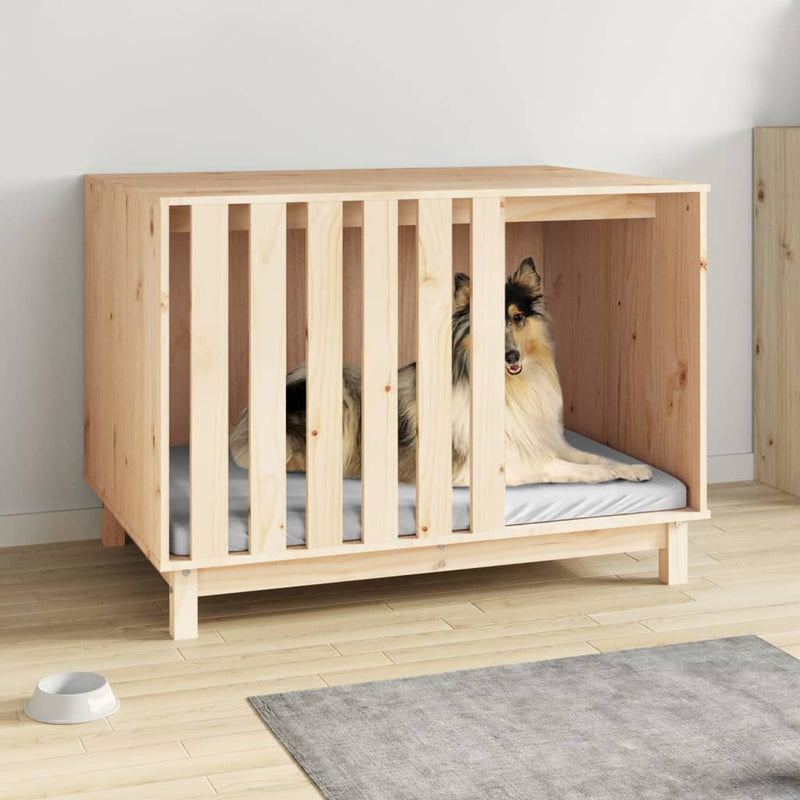 vidaXL Dog House 70x50x62 cm Solid Wood Pine