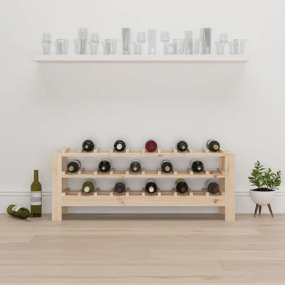vidaXL Wine Rack 61.5x30x82 cm Solid Wood Pine