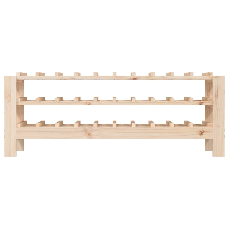 vidaXL Wine Rack 61.5x30x82 cm Solid Wood Pine