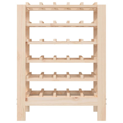 vidaXL Wine Rack 61.5x30x82 cm Solid Wood Pine
