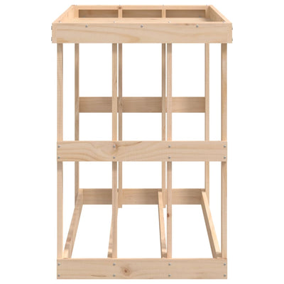 vidaXL Outdoor Log Holder 108x52x106 cm Solid Wood Pine