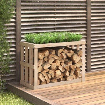 vidaXL Outdoor Log Holder 108x52x106 cm Solid Wood Pine