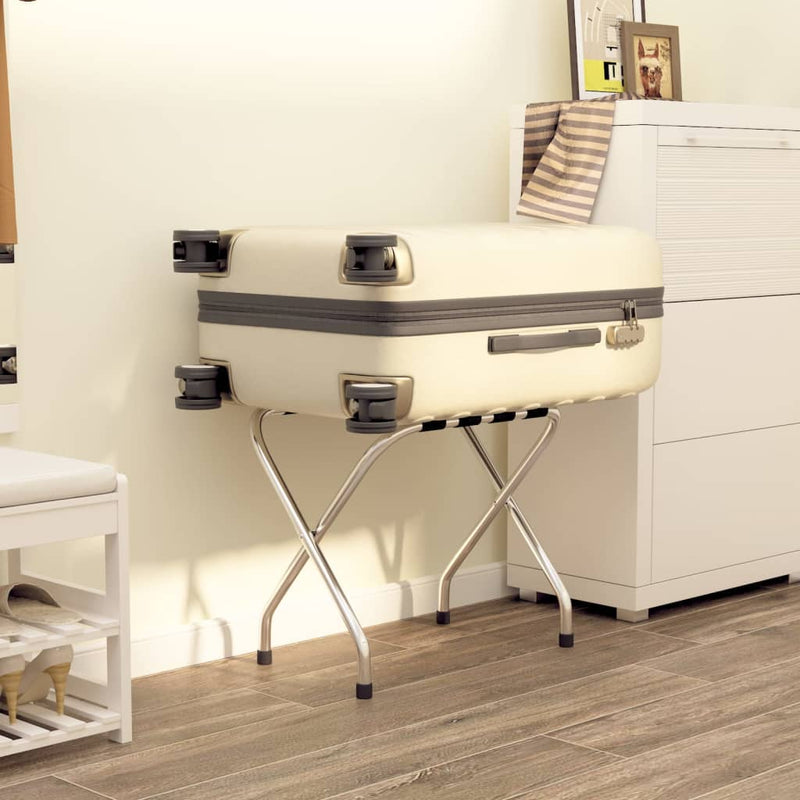 vidaXL Luggage Rack Black 56x40x49 cm