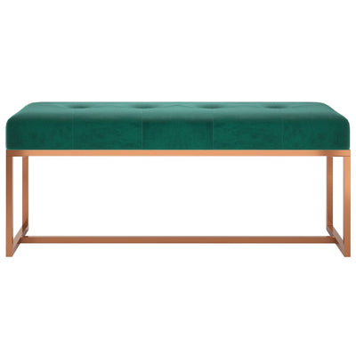 vidaXL Bench Beige 110x36x45 cm Velvet