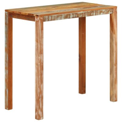 vidaXL Bar Table 112x55x108 cm Solid Wood Reclaimed