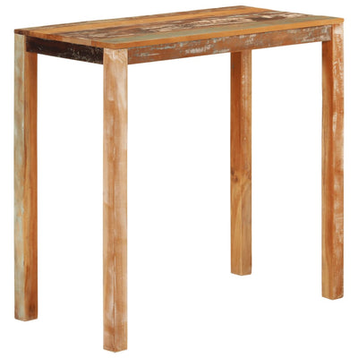 vidaXL Bar Table 112x55x108 cm Solid Wood Reclaimed