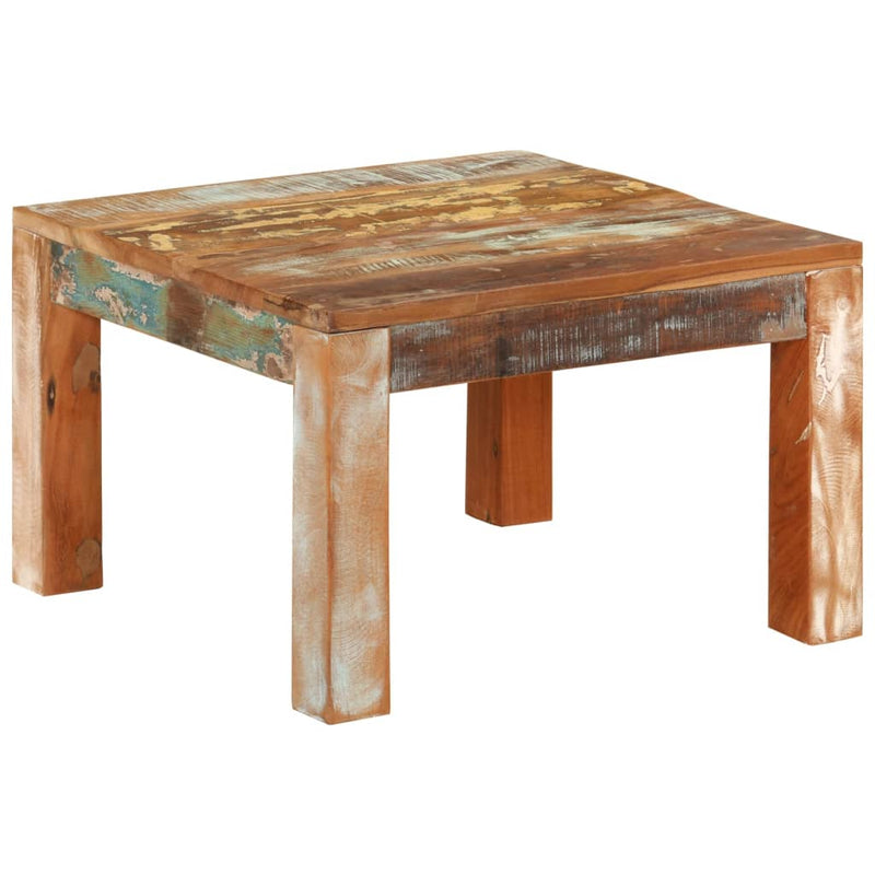 vidaXL Coffee Table 55x55x35 cm Solid Wood Reclaimed