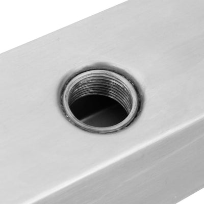 vidaXL Rectangular Waterfall Pool Fountain Stainless Steel 110 cm