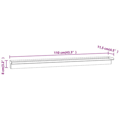 vidaXL Rectangular Waterfall Pool Fountain Stainless Steel 110 cm