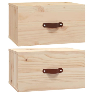 vidaXL Wall-mounted Bedside Cabinets 2 pcs 50x36x40 cm