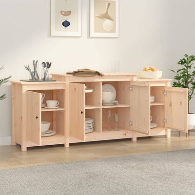 vidaXL Sideboard 164x37x68 cm Solid Wood Pine