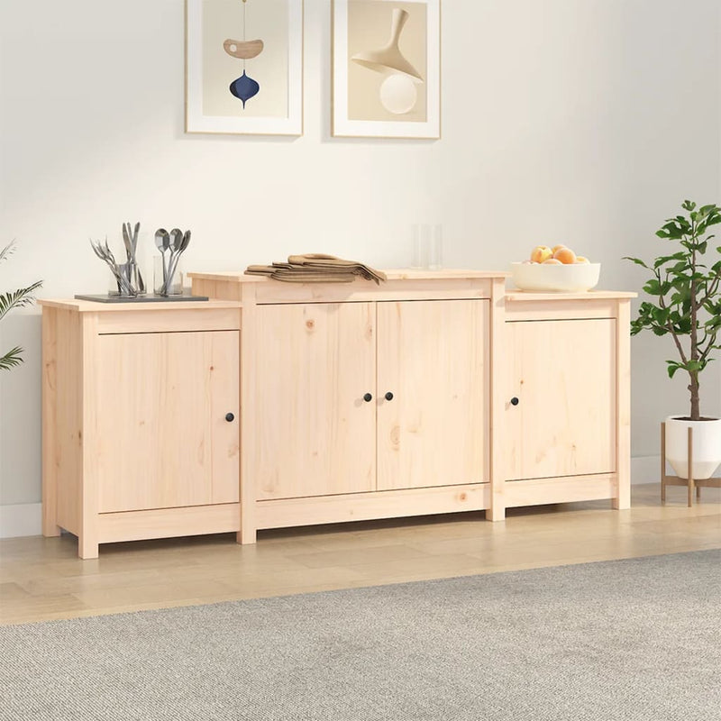 vidaXL Sideboard 164x37x68 cm Solid Wood Pine