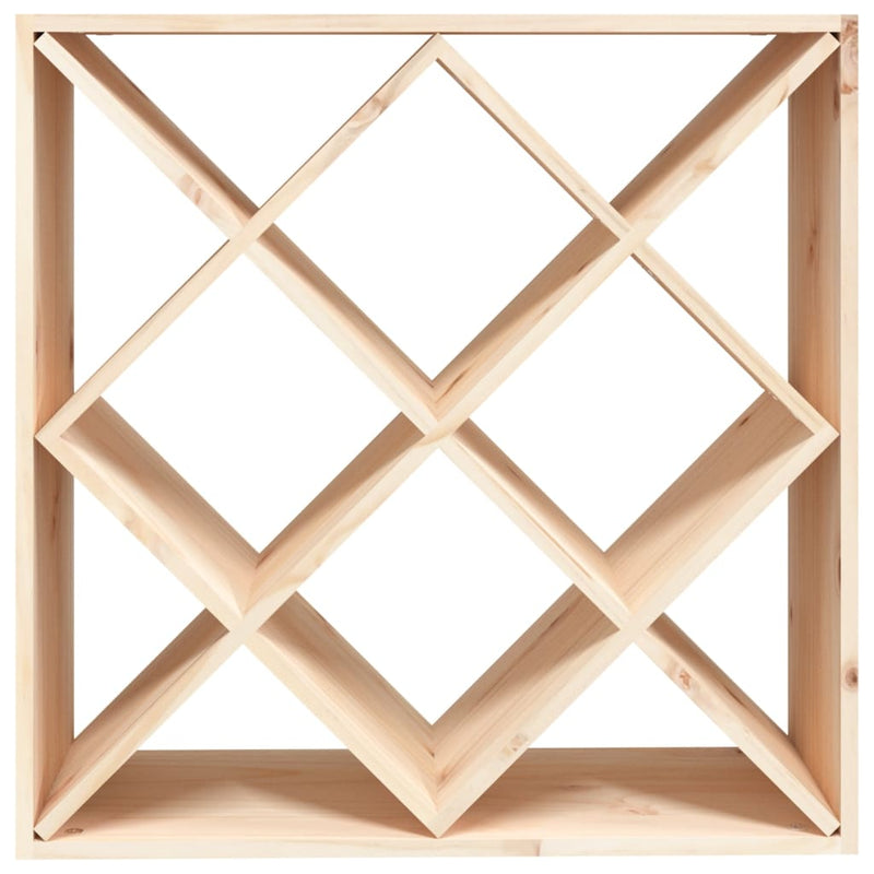 vidaXL Wine Cabinet Black 62x25x62 cm Solid Wood Pine