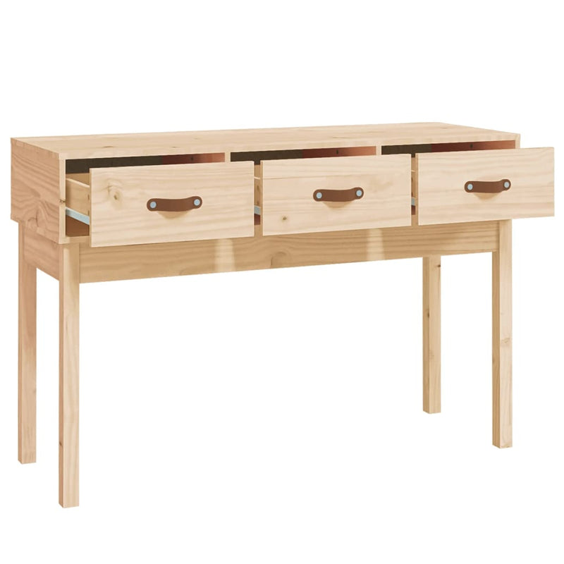 vidaXL Console Table 114x40x75 cm Solid Wood Pine