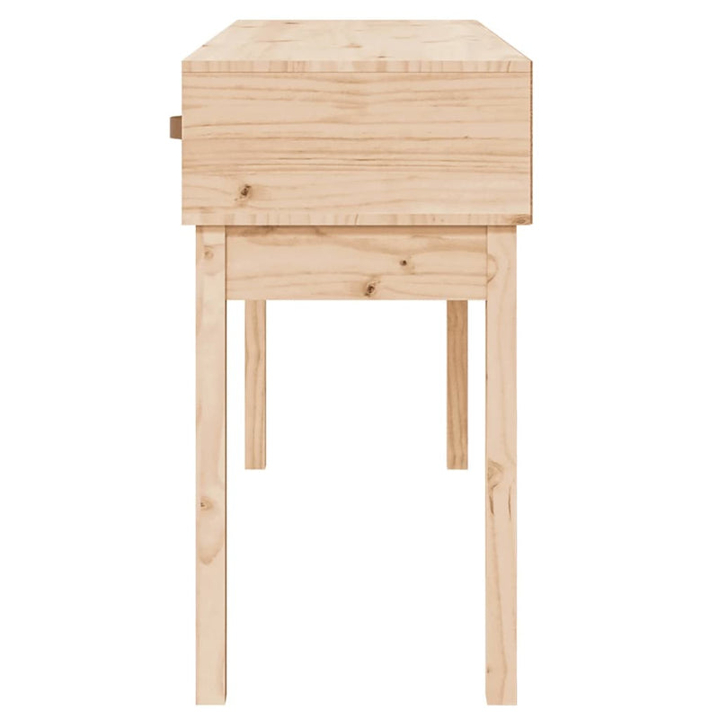 vidaXL Console Table 114x40x75 cm Solid Wood Pine