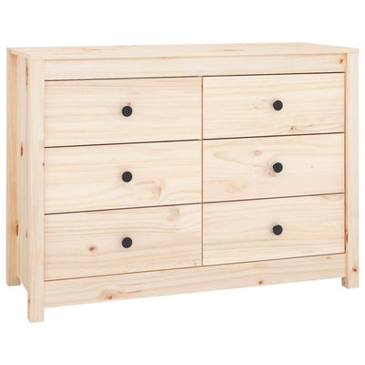 vidaXL Side Cabinet 100x40x72 cm Solid Wood Pine