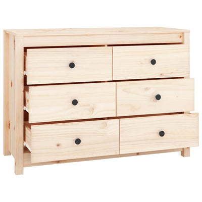vidaXL Side Cabinet 100x40x72 cm Solid Wood Pine