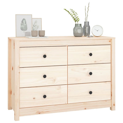 vidaXL Side Cabinet 100x40x72 cm Solid Wood Pine