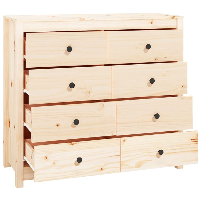 vidaXL Side Cabinet 100x40x72 cm Solid Wood Pine